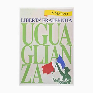 Affiche Imprimée Offset Liberté-Egalité-Fraternité, Fin du 20e Siècle