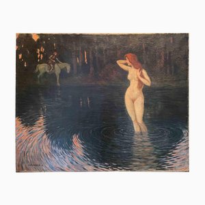 Walter Einbeck, Nymph, 1915, Oil on Canvas