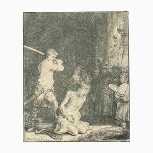 Rembrandt van Rijn, The Beheading of St. John the Baptist, Etching, 1640