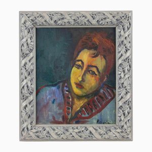 Sirio Pellegrini, Portrait of Maurizio, Oil on Board, 1969