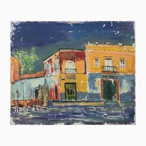 Sirio Pellegrini, Fishermen's Cooperative, Oil on Canvas, 1960s