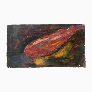 Sirio Pellegrini, Fish, Oil Painting, 1960s