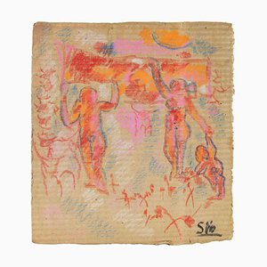 Sirio Pellegrini, Celebration, Technique Mixte, 1960s