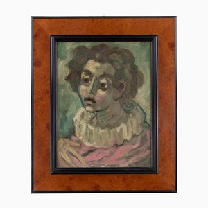 Achille Sdruscia, Portrait of Woman, Oil Painting, 1970s
