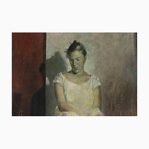 Giorgio Scalco, Ritrattino di Ginny, Pittura ad olio, 1983