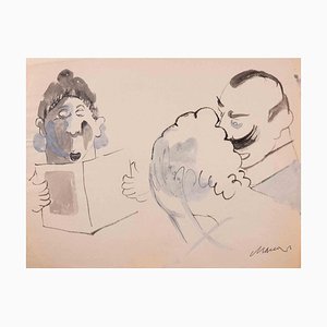 Mino Maccari, Characters, Drawing, 1932