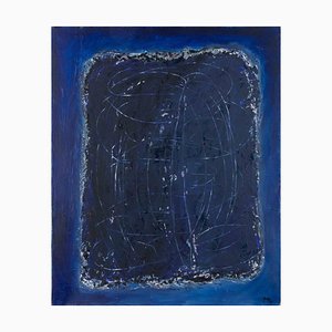 Pierre Mantra, Abstrakte Komposition, Ölgemälde, 1970er