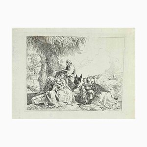 Giovanni Battista Tiepolo, Rest on the Flight into Egypt, Etching, 1750