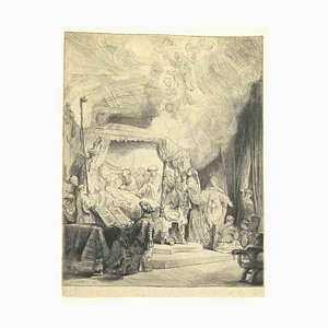 Rembrandt van Rijn, The Death of the Virgin, Etching, 1639