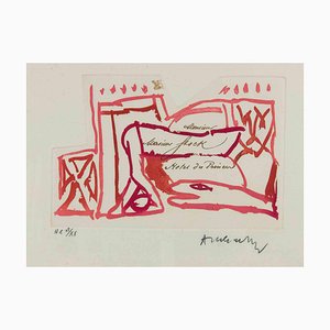 Pierre Alechinsky, Carta Canta, Etching, 1987