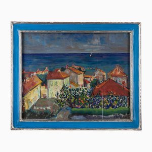 Sirio Pellegrini, Landscape in Falconara, Mixed Media, 1968