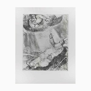 Marc Chagall, Moses Died Looking to the Promised Land, Etching, 1956