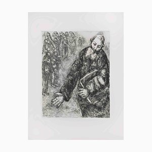Marc Chagall, Joshua Reads the Words of the Law, Etching, 1956