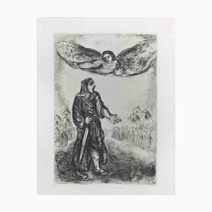 Marc Chagall, Joshua before Jericho, Etching, 1956