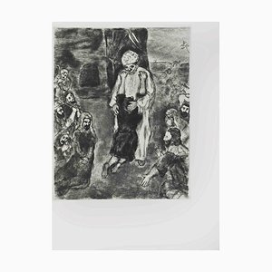 Marc Chagall, Joseph Recognized by his Brothers, Etching, 1956