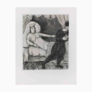 Marc Chagall, esposa de Potifar, aguafuerte, 1956