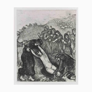 Marc Chagall, Joseph is Attacked and Robbed by his Brothers, Etching, 1956