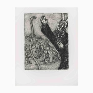 Marc Chagall, Moses and the Serpent, Etching, 1956