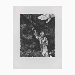 Marc Chagall, Dunkelheit über Ägypten, Radierung, 1956