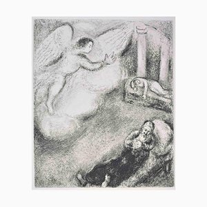 Marc Chagall, Samuel Called by God, Etching, 1956