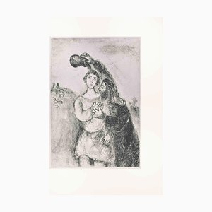 Marc Chagall, Samuel Called by God, Etching, 1956