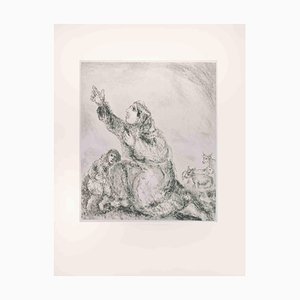 Marc Chagall, Anne invoque le Seigneur, Eau-forte, 1956