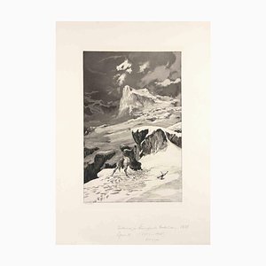 Max Klinger, Kämpfende Kentauren, Etching, 1881