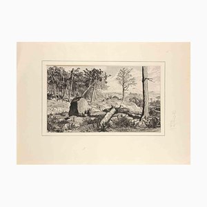 Max Klinger, Opus IV, Simplicius in der Waldeinode, Etching, 1881