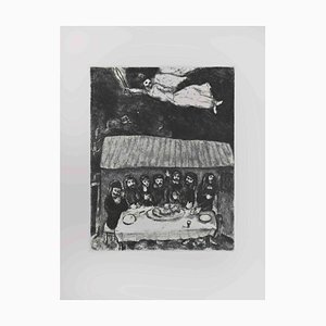 Marc Chagall, The Passover Feast, Etching, 1956