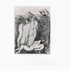 Marc Chagall, Noah's Cloak, Etching, 1956