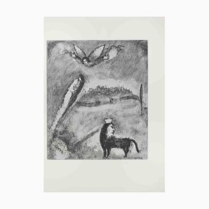 Marc Chagall, Salvation of Jerusalem, Etching, 1956