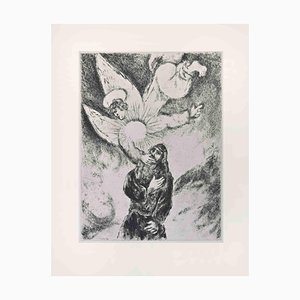 Marc Chagall, Jeremiah Receives the Gift of Prophecy, Etching, 1956