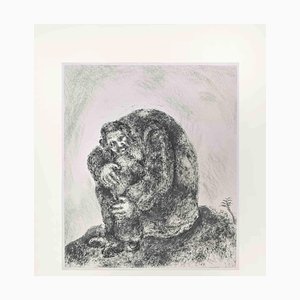 Marc Chagall, Elijah on Mount Carmel, Etching, 1956
