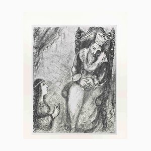 Marc Chagall, Bethsheba Visits King David, Etching, 1956