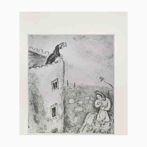 Marc Chagall, David and Bathsheba, Etching, 1956
