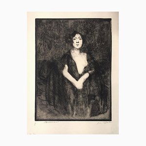 Albert Besnard, Le Modèle au Manteau Noir, Acquaforte, anni '20