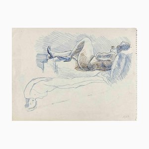 Mino Maccari, Nus, Dessin, 1934