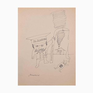 Mino Maccari, Il Mondo, Dibujo, años 60