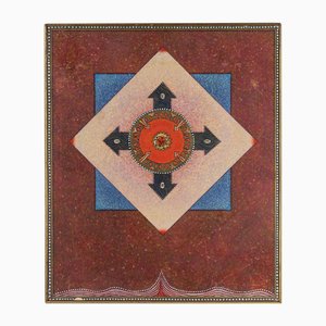 Mino Meno, Pentagramm, Ölgemälde, 1970er