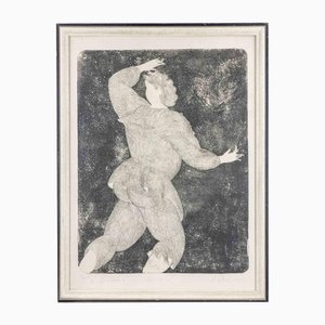Sandro Chia, Running Boy with Strange Fingers, Etching, 1981