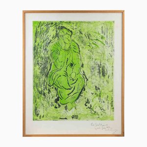 Sandro Chia, Sitzende Frau, Radierung, 1983