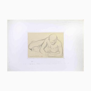 Kiyoo Fujiwara, Seated Torso, Drawing, 1964
