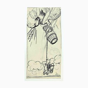 Gabriele Galantara, The Fall, Dibujo, Principios del siglo XX