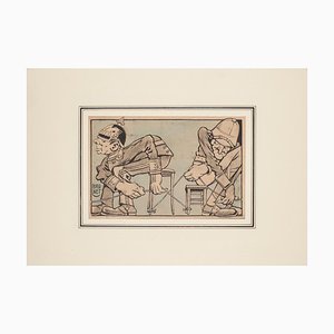 Brunet, La Guerra 15/18, Acuarela, Principios del siglo XX
