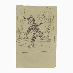 Gabriele Galantara, Break Free, Drawing, Early 20th Century