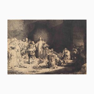 Léopold Flameng, Cento fiorini, Cristo guarisce gli ammalati, Acquaforte, 1870