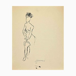 Mino Maccari, Mujer, Dibujo, años 60