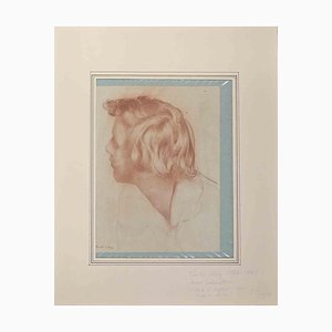 Émile Lévy, The Portrait, Drawing, 1856