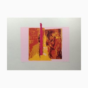 Nicola Simbari, Pink Nude, Screen Print, 1976