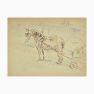 Karl Hanny, Caballo, Dibujo, 1935